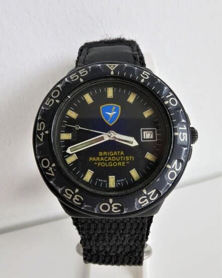 breitling pace military division swiss patent paracadutisti folgore|breitling military 80s DPW .